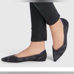 Rothy's The Point Gray Camo Pointed Flats